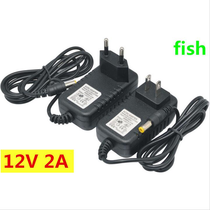 12V 2A DC power supply AC 100-240V AU/USA/UK/EU Standard power adapter