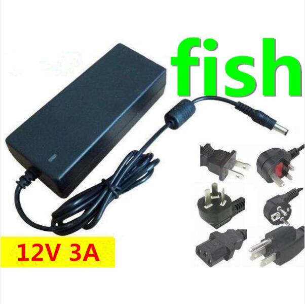 12V 3A DC power supply AC 100-240V 36W power supply power adapter DC port (5.5*2.1 or 5.5*2.5 )