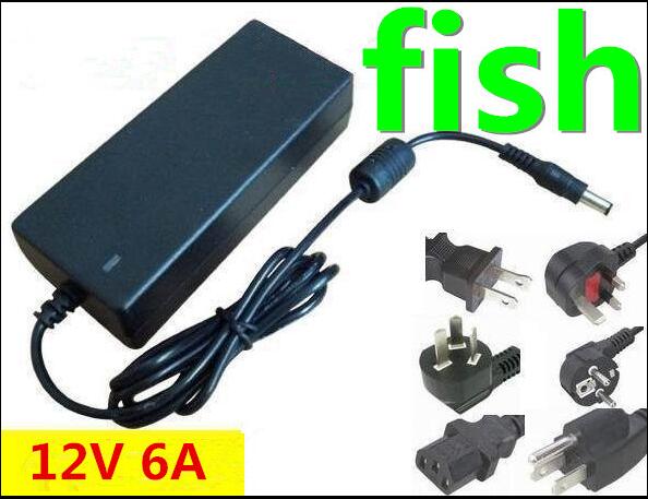 12V 6A power supply AC 100-240V 72W DC power supply power adapter for led strip light