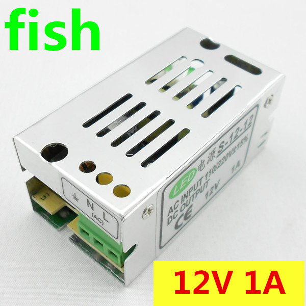 12V 1A 12W Switching power Supply DC power adapter AC 100-240V