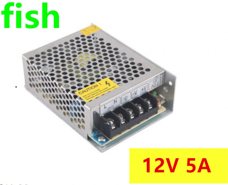 12V 5A 60W Switching power Supply DC power adapter AC 100-240V