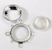 44mm Lens + 50mm Reflector Collimator Base Housing + Fixed bracket for 50W 100W LED Chip