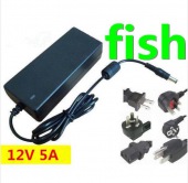 12V 5A power supply AC 100-240V 60W DC power supply power adapter for led strip light