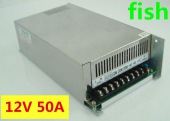 12V 50A 600W Switching power Supply DC power adapter AC 100-240V