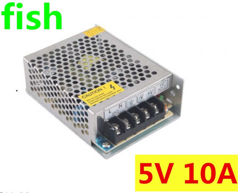 5V 10A power supply AC 100-240V 50W DC switch power supply power adapter