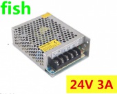 24V 3A 72W Switching power Supply DC power adapter AC 100-240V