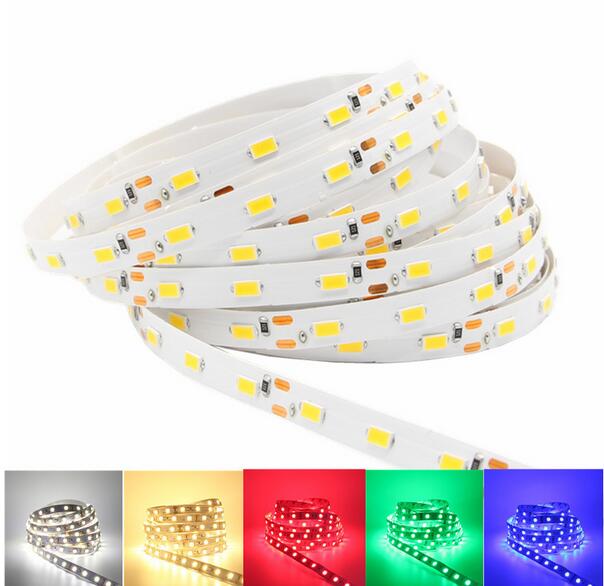 12V 5630 LED Strip 60 LED/m non Waterproof White / Warm White / Red / Green / Blue