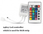 RGB led controller 24Key IR remote controller DC12-24V 6A for led strip light